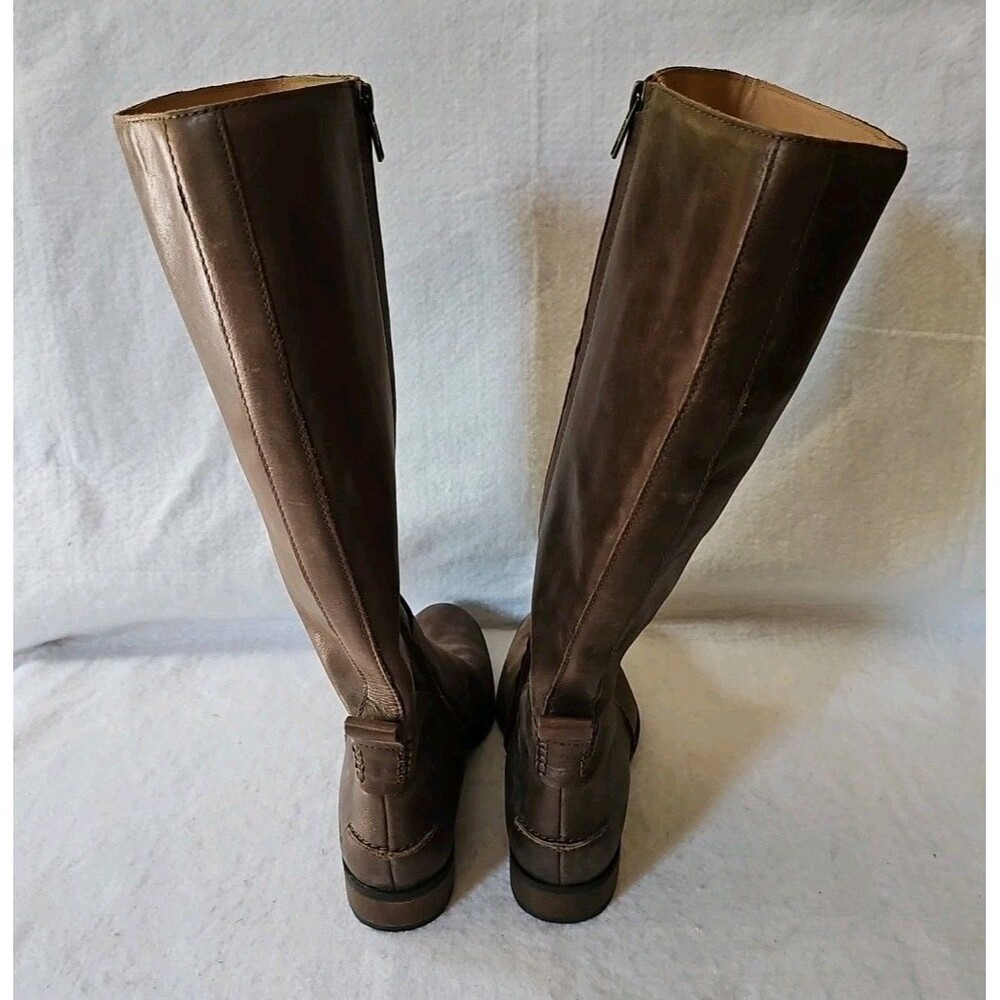 Ugg Boots Women's Leigh Brown Leather Riding Boots Size 7.5 - Picture 4 of 11